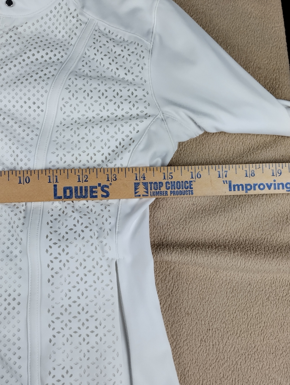 Lululemon Women's Size Small Petite Bone Zip Up Top Gym Running Work Out - Picture 11 of 12